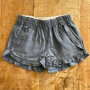 Crewcuts girls chambray shorts size 7